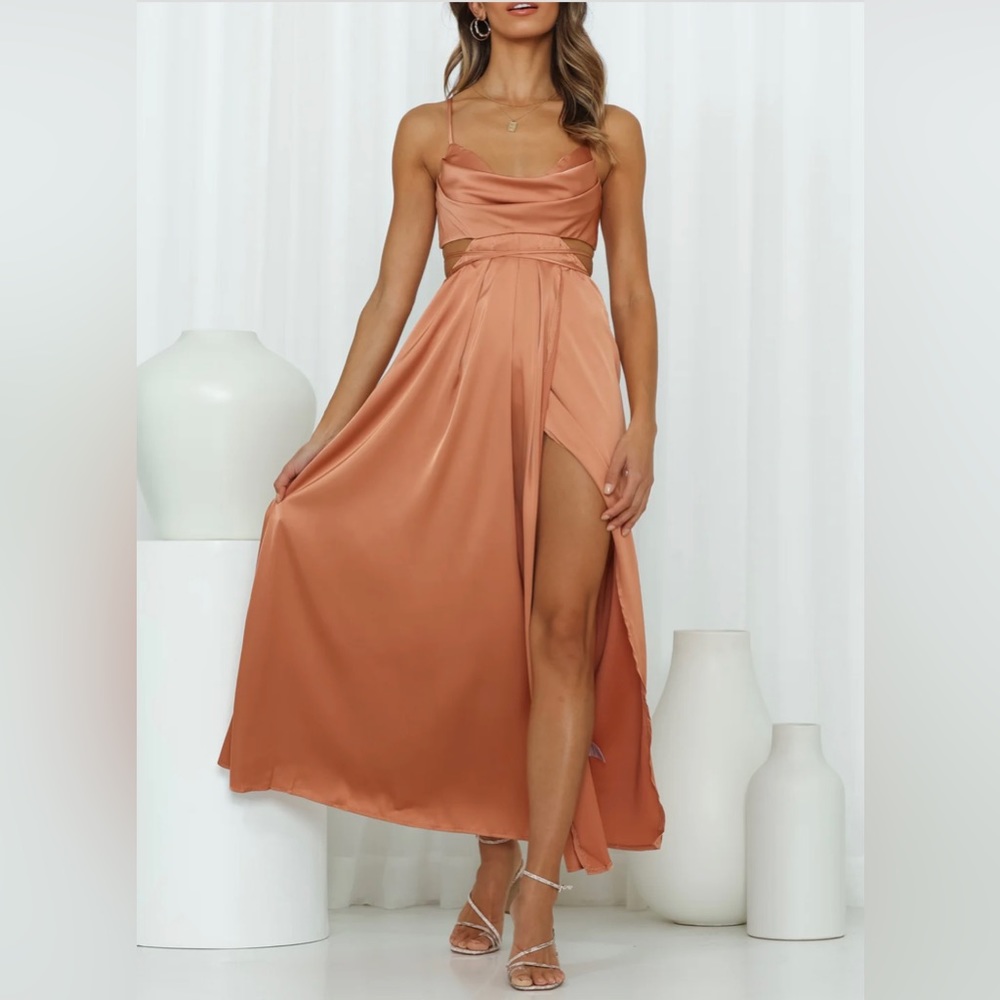 Hello Molly - Reveal Your Mind - Brownish Orange Dress - size XS